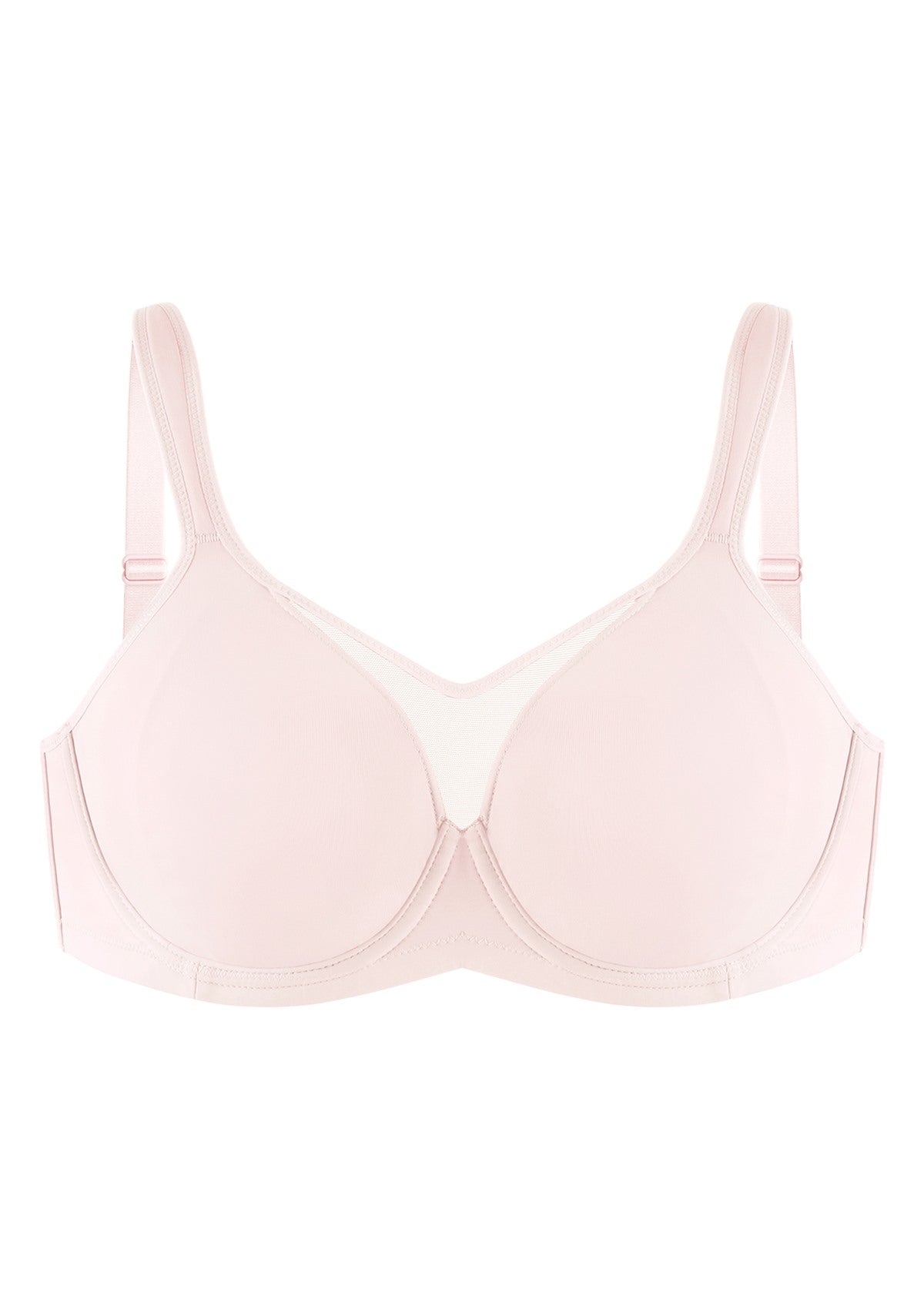 (Cardi B recommends)CoolComfort Smoothing Full Coverage Unlined Underwire Minimizer Bra - HSIA