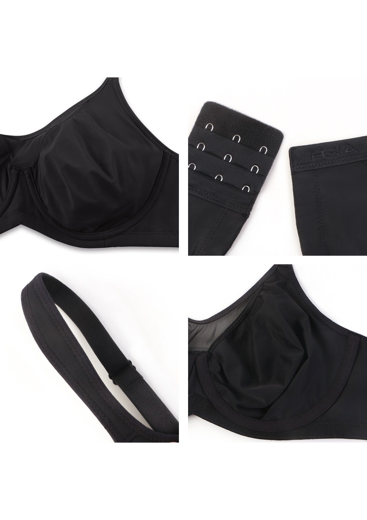 (Cardi B recommends)CoolComfort Smoothing Unlined Minimizer Underwire Bra - HSIA