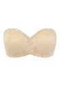 Daisy Lace Non-padded Strapless Minimizer Underwire Bra - HSIA