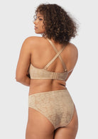 Daisy Lace Non-padded Strapless Minimizer Underwire Bra - HSIA