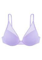 Deep V Plunge Mesh T-shirt Push-Up Bra - HSIA