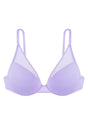 Deep V Plunge Mesh T-shirt Push-Up Bra - HSIA