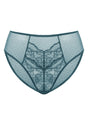 Enchante High-Rise Balsam Blue Lace Brief Underwear - HSIA