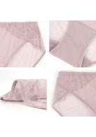 Enchante High-Rise Dark Pink Mesh Brief Underwear - HSIA