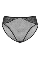 Enchante High-Rise Black Mesh Brief Underwear - HSIA