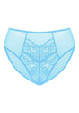 Enchante High-Rise Capri Blue Lace Brief Underwear - HSIA