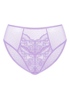 Enchante High-Rise Purple Lace Brief Underwear - HSIA