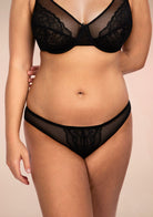 Enchante Lace Black Bikini Underwear - HSIA