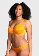 (Cardi B recommends)Enchante Unlined Non-padded Lace Underwire Bra - HSIA