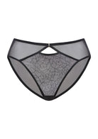 Ethereal Lines Embroidery Mesh Bikini Underwear - HSIA