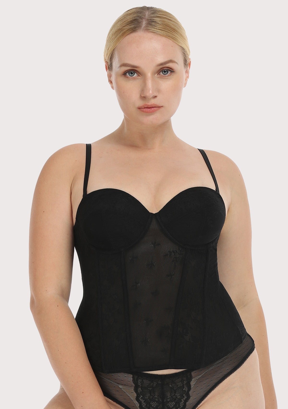 HSIA Gracious VintageInspired Lace Overbust Elegant Corset Bustier