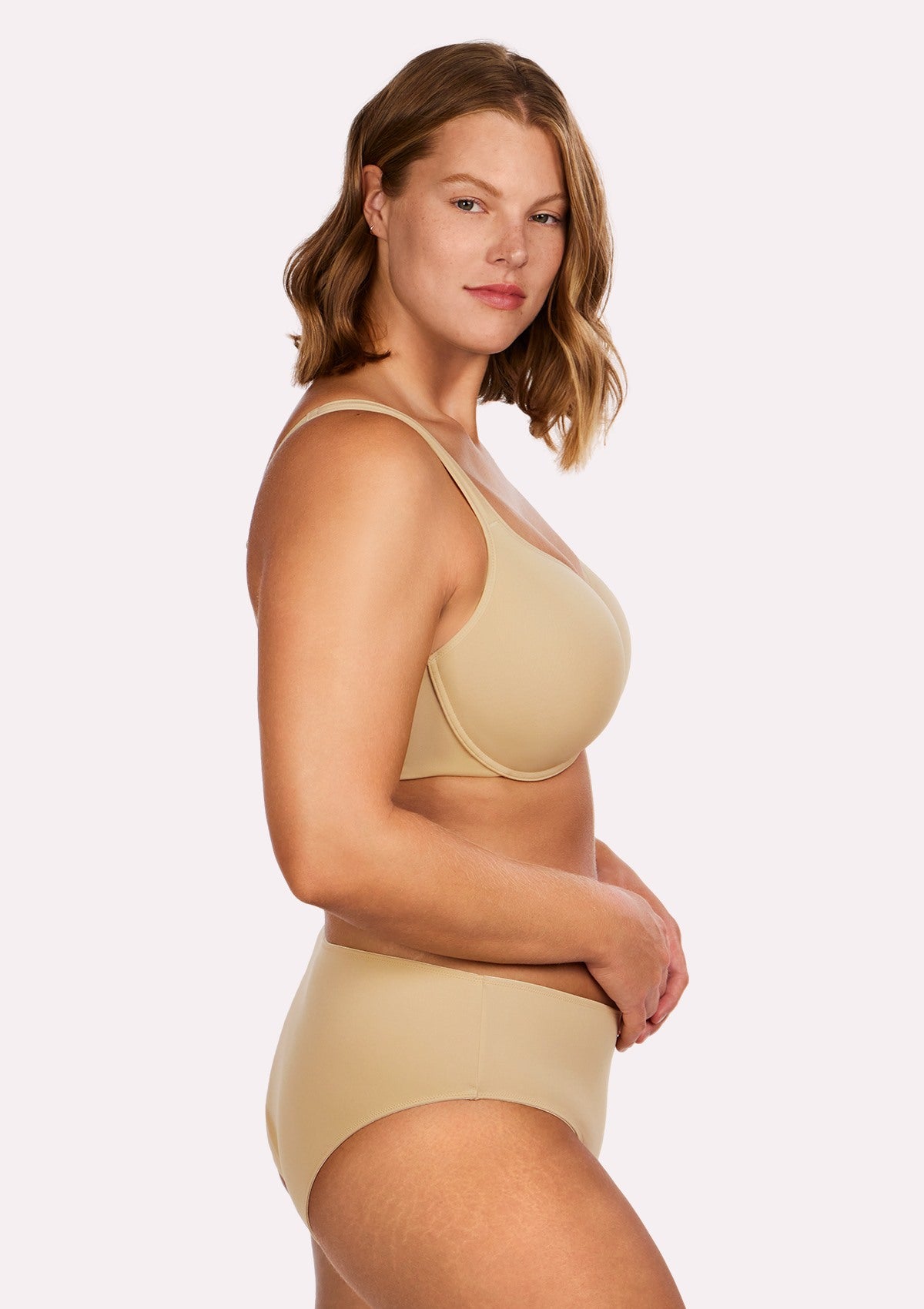 HSIA Ultra Comfort Lightly Padded T-shirt Minimizer Full Coverage Bra - HSIA