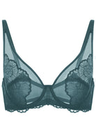 HSIA Blossom Dark Blue Unlined Lace Bra - HSIA