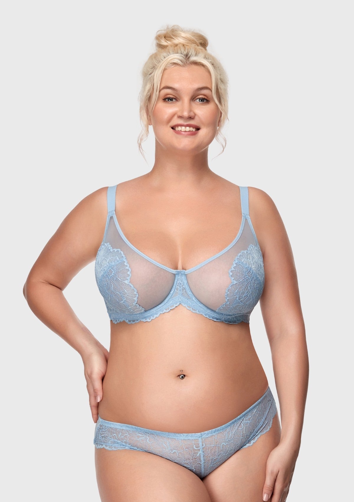 HSIA Blossom Pink Unlined Lace Bra - HSIA