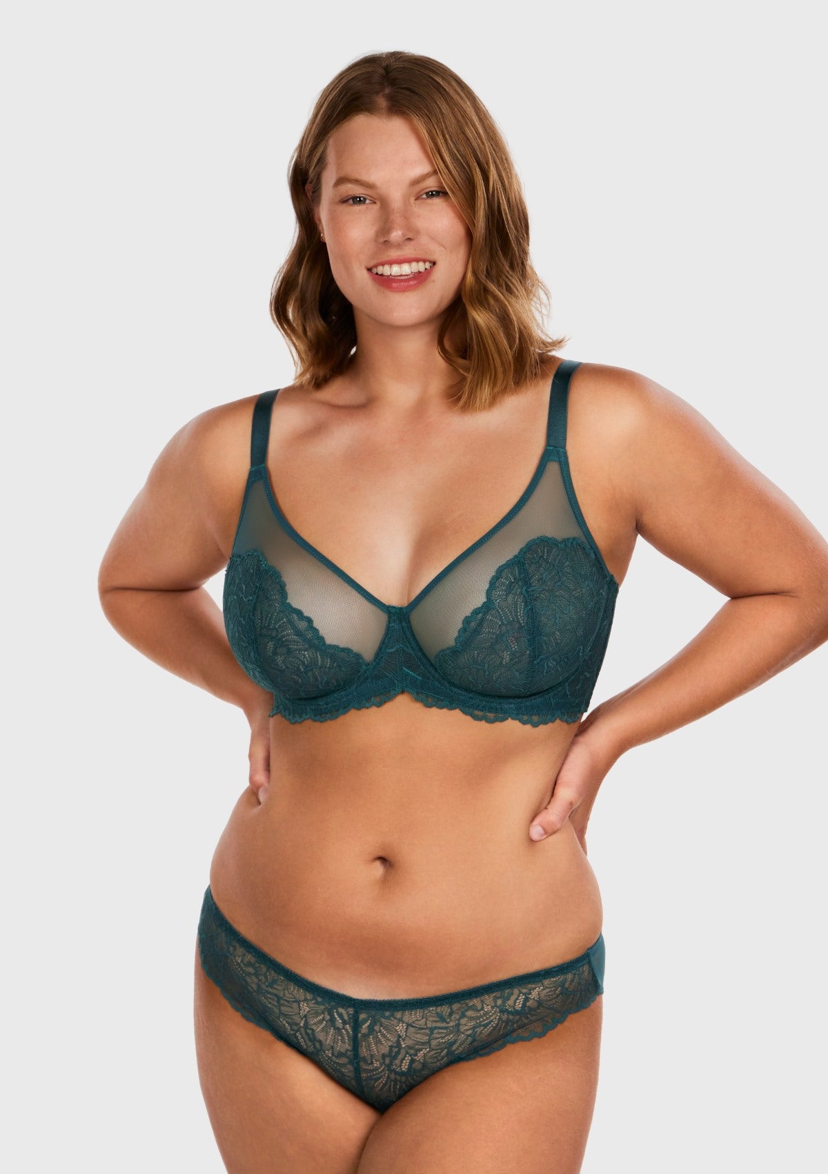 HSIA Blossom Dark Blue Unlined Lace Bra - HSIA