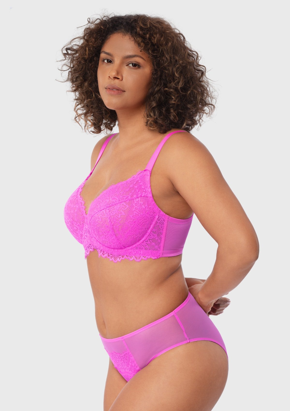 Sunflower Lace Unlined Unpadded Large Size Full Cup Underwire Bra