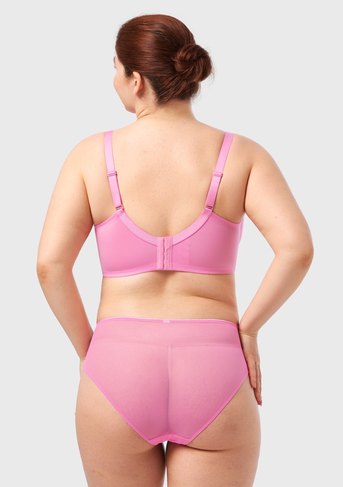 HSlA Pearl Shimmer Unlined Plus Size Full Coverage Underwire Comfortable Bra - HSIA