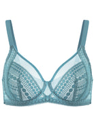 Heroine Polka Dot Lace Unlined Underwire Bra - HSIA
