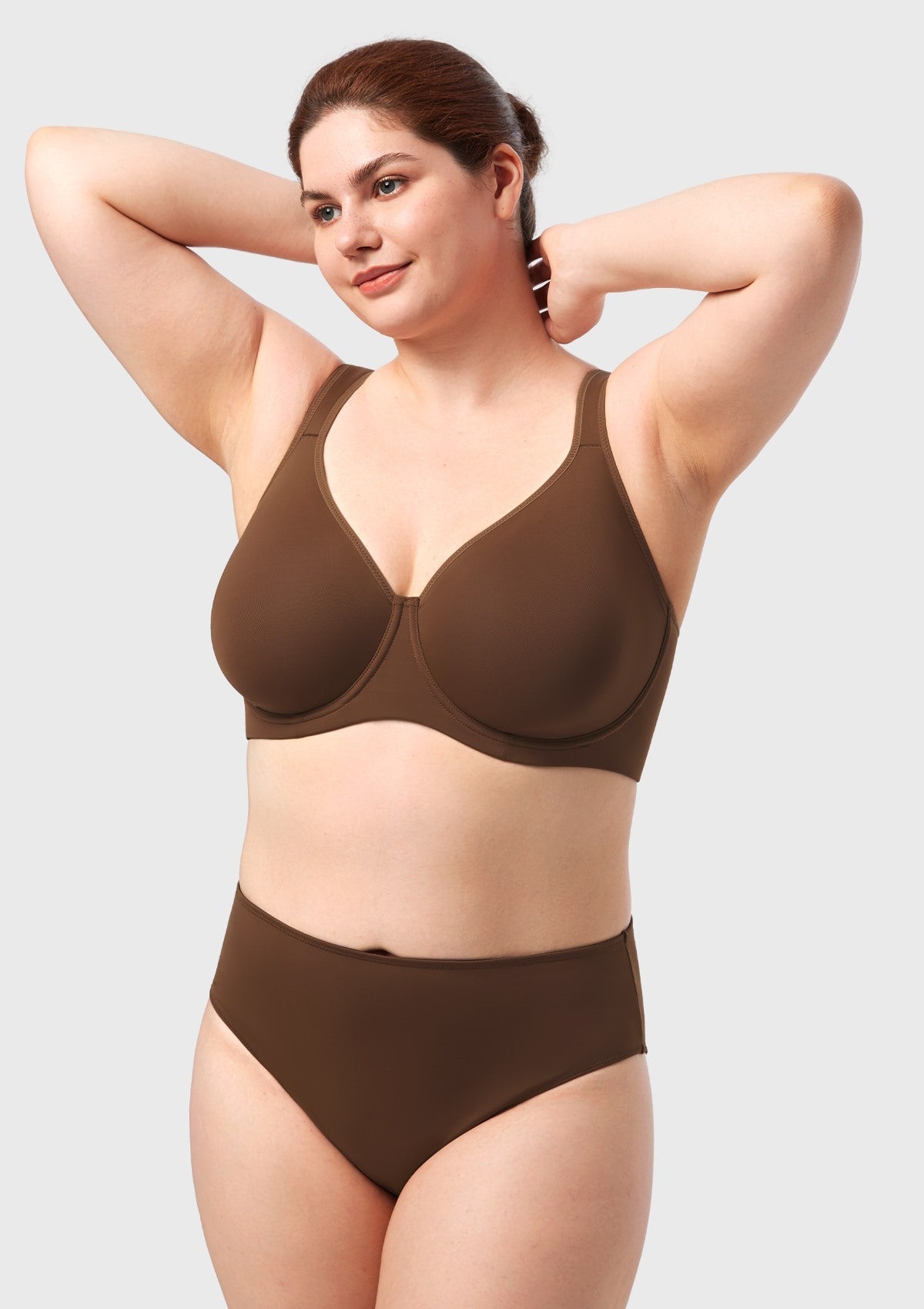 (Cardi B recommends)Joan Ultimate Soft T-shirt Unlined Underwire Minimizer Bra - HSIA