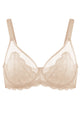 (Cardi B recommends)Mermaid Scales Lace Beige Unlined Underwire Bra - HSIA