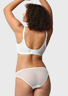 Peony Deep V Lace Wireless Unlined Bralette - HSIA