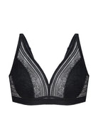Peony Deep V Lace Wireless Unlined Bralette - HSIA