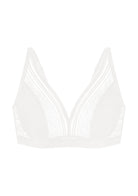 Peony Deep V Lace Wireless Unlined Bralette - HSIA