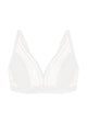 Peony Deep V Lace Wireless Unlined Bralette - HSIA
