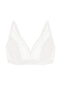 Peony Deep V Lace Wireless Unlined Bralette - HSIA