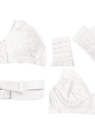 Peony Deep V Lace Wireless Unlined Bralette - HSIA