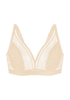 Peony Deep V Lace Wireless Unlined Bralette - HSIA