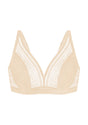 Peony Deep V Lace Wireless Unlined Bralette - HSIA