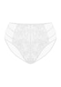 Pretty In Petals White High-Rise Lace Brief Underwear - HSIA