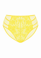 Pretty In Petals Bright Yellow Lace Bikini Underwear - HSIA