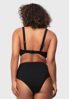 Ruched Crisscross Front Underwire Swim Bikini Set - HSIA