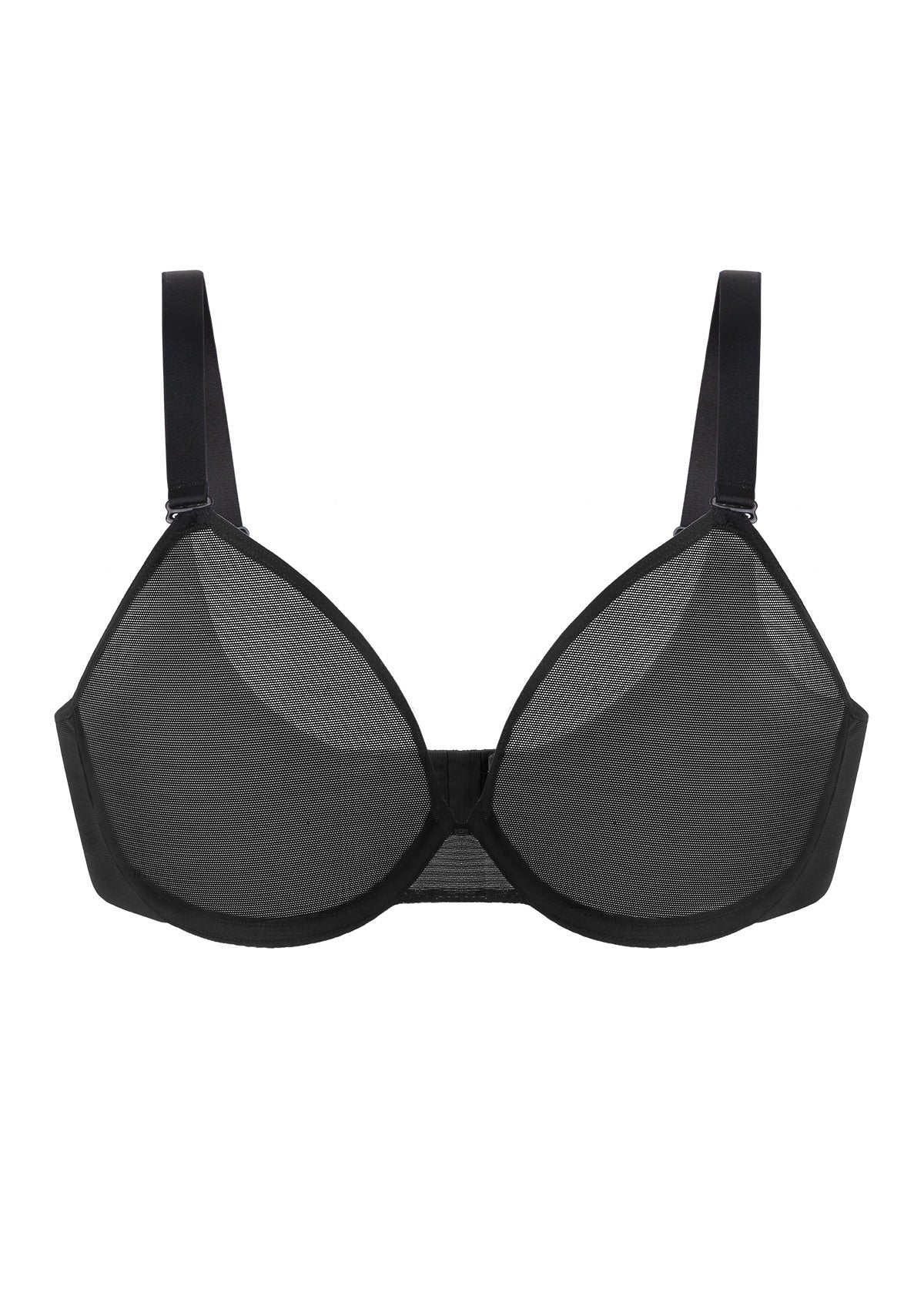 Seraphina Unlined Underwire Sheer Mesh Bra - HSIA