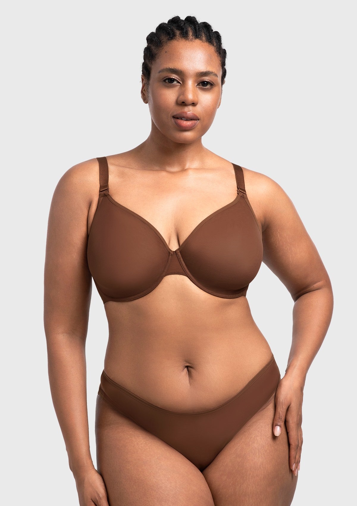 Seraphina Unlined Underwire Sheer Mesh Bra - HSIA