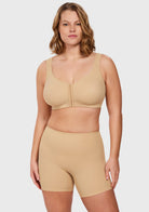 Songful High-Waist Seamless Tummy Control High Compression Shapewear Short - HSIA