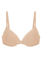 Songful Seamless Support Plunge Push-Up Lightly Padded T-Shirt Full Coverage Underwire Bra - HSIA