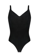 Songful V-Neck Tummy Control WireFree Seamless Bodysuit One Piece Shapewear - HSIA