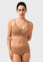 Songful CloudSoft Wireless Comfort V-Neck Seamless Full Coverage Supportive T-shirt Bra - HSIA