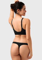 Songful CloudSoft Wireless Comfort V-Neck Seamless Full Coverage Supportive T-shirt Bra - HSIA