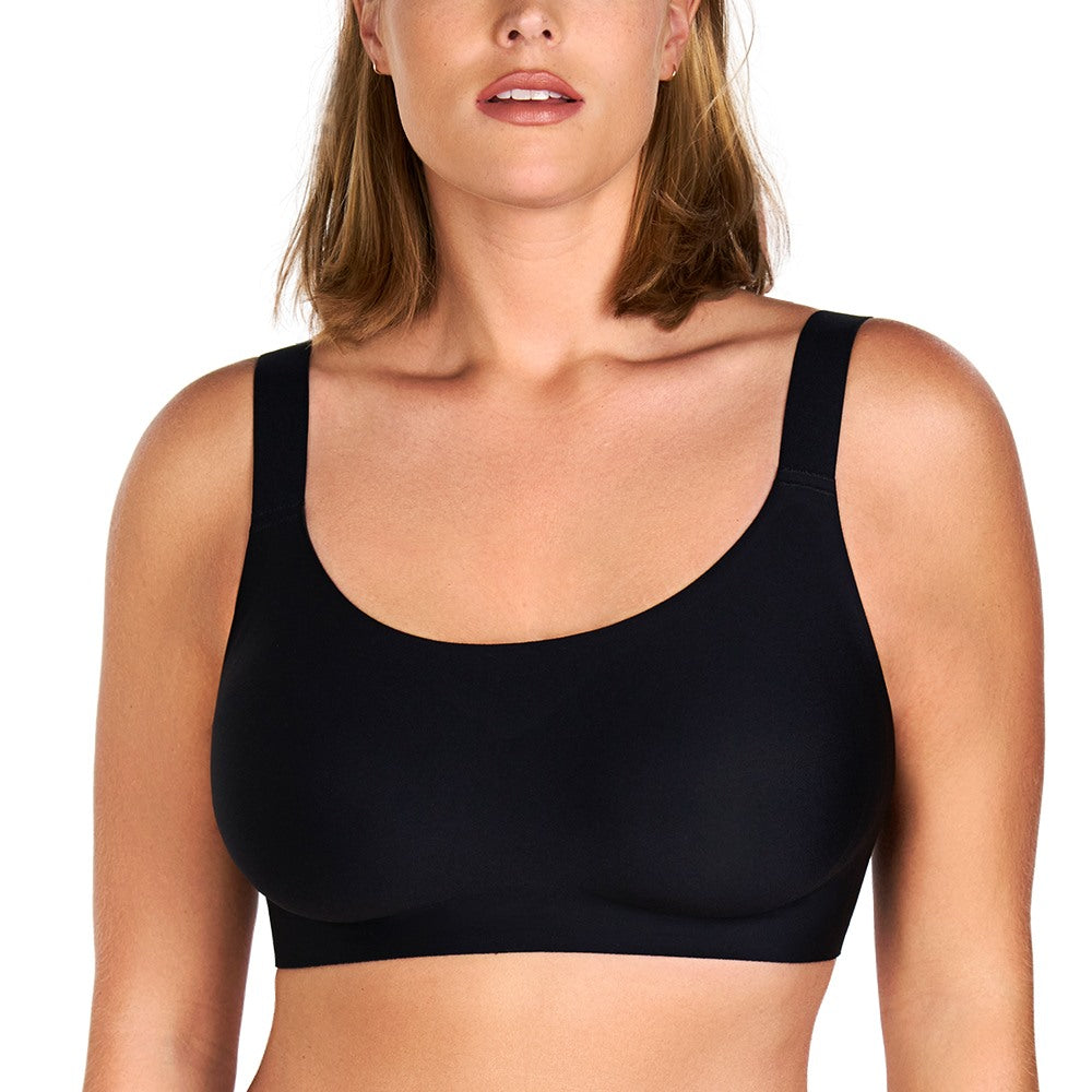 Songful Smooth Fit U-Neck Plus Size Wireless All-Day Comfort Full Coverage T-shirt Bra - HSIA