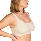 Songful Smooth Fit U-Neck Plus Size Wireless All-Day Comfort Full Coverage T-shirt Bra - HSIA
