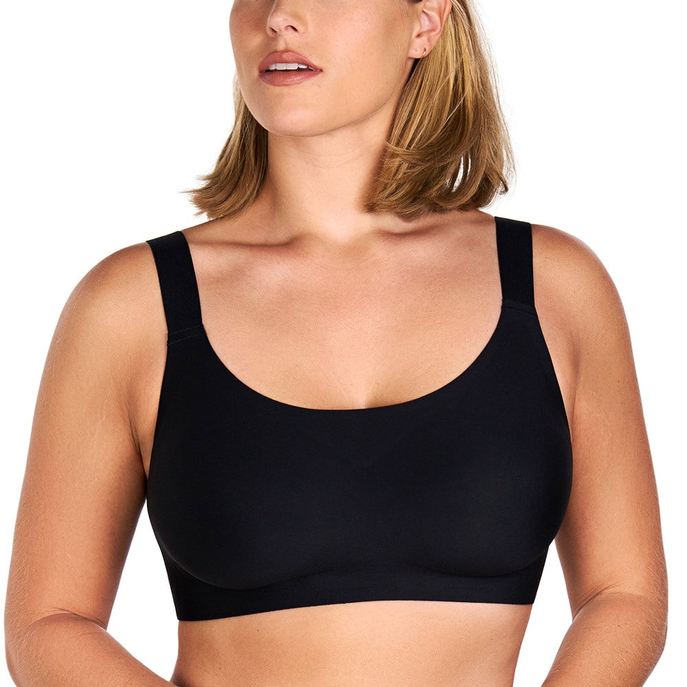 Songful Smooth Fit U-Neck Plus Size Wireless All-Day Comfort Full Coverage T-shirt Bra - HSIA