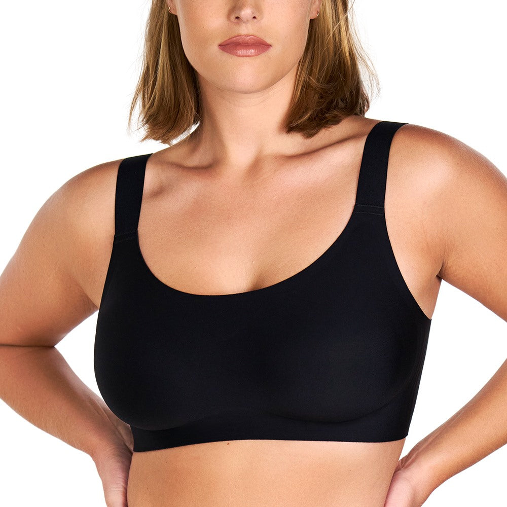 Songful Smooth Fit U-Neck Plus Size Wireless All-Day Comfort Full Coverage T-shirt Bra - HSIA
