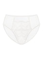 Sunflower High-Rise White Lace Brief Underwear - HSIA