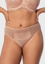 Sunflower High-Rise Rosy Blush Lace Brief Underwear - HSIA