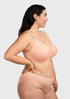Ultra Comfort Lightly Padded T-shirt Minimizer Full Coverage Underwire Bra - HSIA