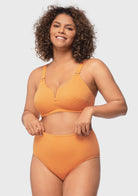 V-wire Plunge Textured Two-piece Bikini Set - HSIA